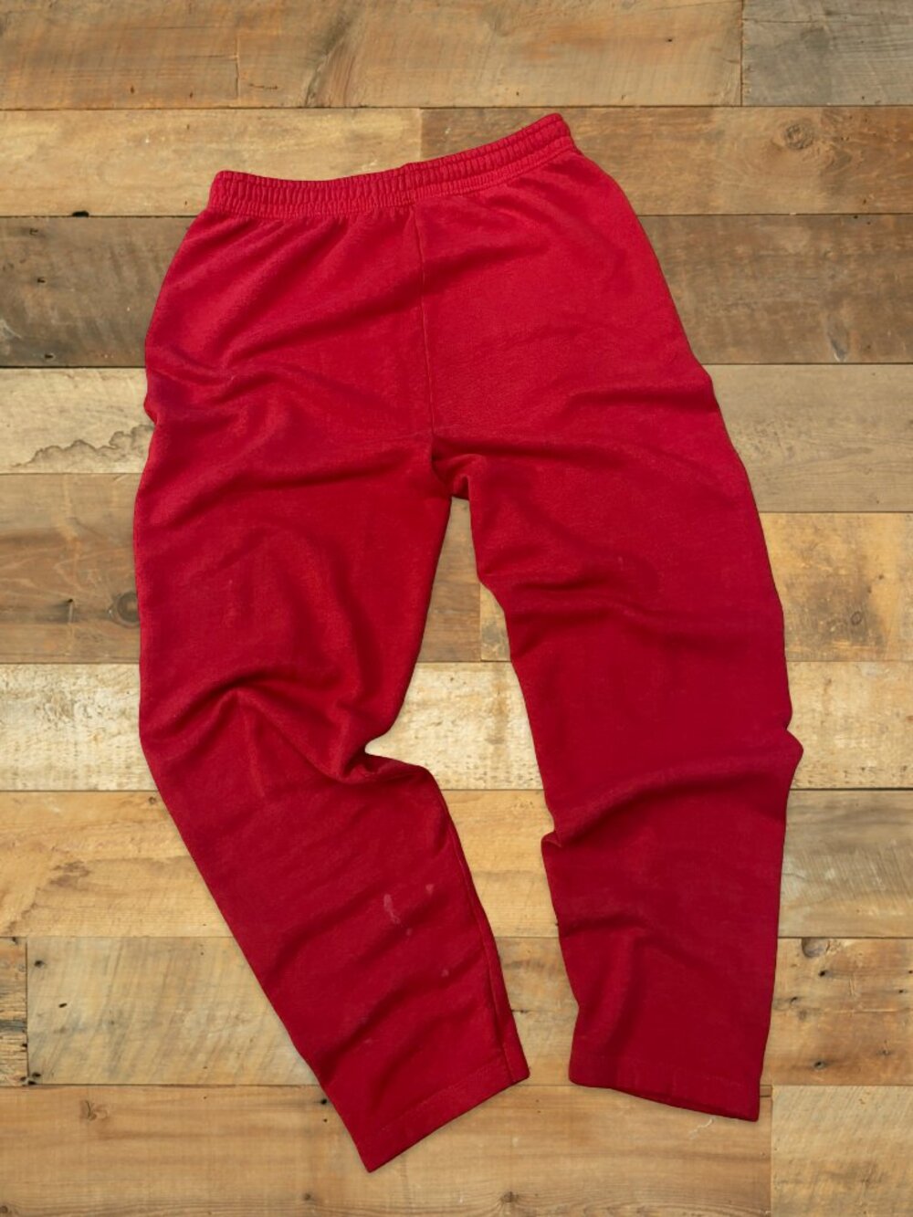 Vintage 90s Fruit of the Loom Red Sweatpants Made in USA Medium